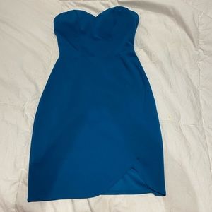 blue cocktail dress